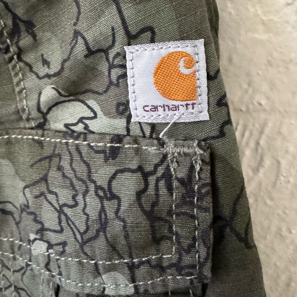 Carhartt Green Camouflage Pants
